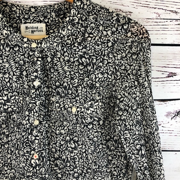 Anthropologie Holding Horses Button Down Blouse - Picture 2 of 5